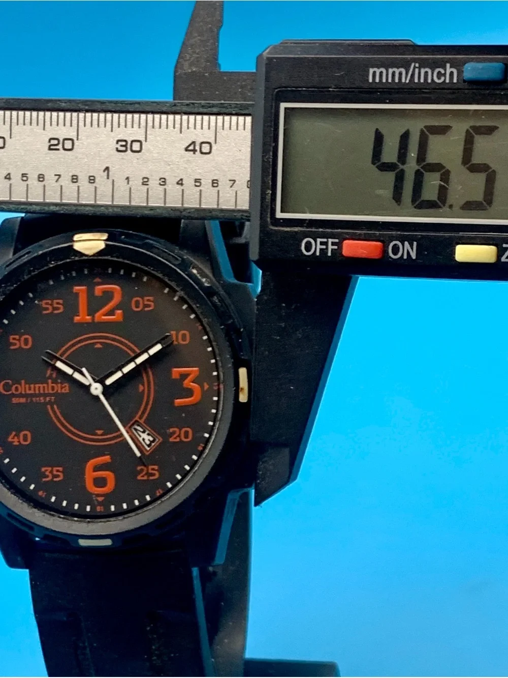 COLUMBIA CA800 Men’s Military Field Wristwatch St Steel Case Date Works New Batt